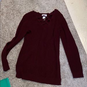 Burgundy sweater